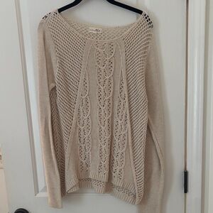 Shrinking Violet Beige Knit Sweater